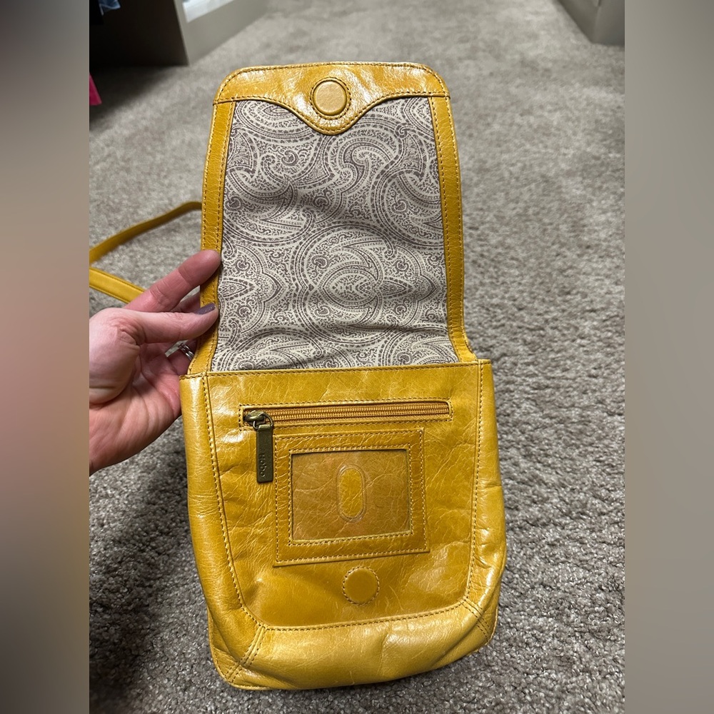 HOBO Vintage Leather Crossbody Bag, Mustard - Picture 3 of 4